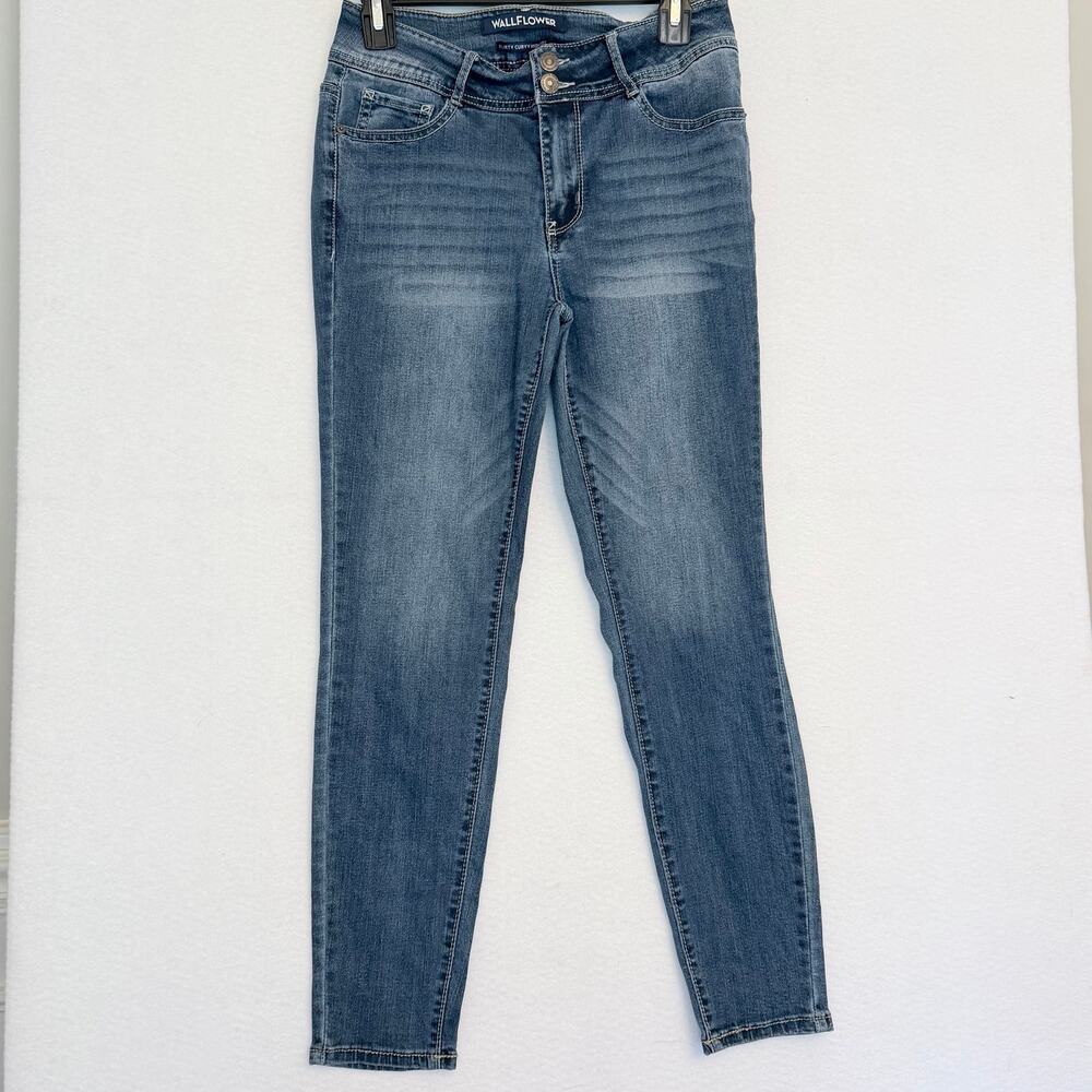 WallFlower Flirty Curvy High Rise Skinny Jeans Women’s 5 Blue Fall
